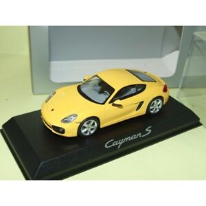 【送料無料】ホビー　模型車　車　レーシングカー ポルシェケイマンporsche cayman s 981 jaune norev 143