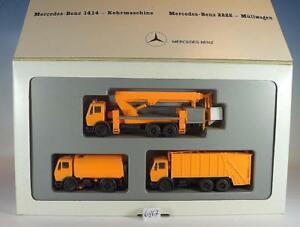 【送料無料】ホビー　模型車　車　レーシングカー メルセデスベンツボックスherpa 187 set rincer 3 mercedes benz kommunal vehicules neuf dans sa boite 6867