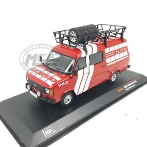 【送料無料】ホビー　模型車　車　レーシングカー フォードトランジットラリーネットワーク143furgoneta furgon ford transit mkii asistencia rallye red ixo