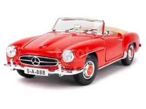 【送料無料】ホビー　模型車　車　レーシングカー メルセデスカブリオレmercedes 190 sl w121 cabriolet 1955 maisto 118