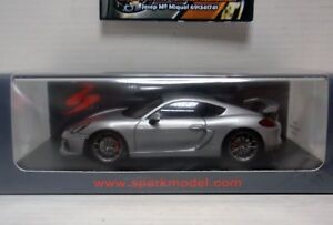 【送料無料】ホビー　模型車　車　レーシングカー ポルシェケイマングアテマラプラタシルバースパークporsche cayman gt4 2016 plata silver 143 spark s4941