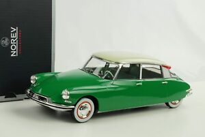 【送料無料】ホビー　模型車　車　レーシングカー シトロエングリーンベージュダイカストcitroen ds 19 1956 vert beige diecast 118 norev 181480 neuf