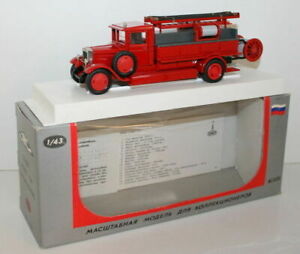 【送料無料】ホビー　模型車　車　レーシングカー スケールロシアモデル143 scale russian manufactured model zis5 fire engine
