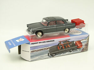 【送料無料】ホビー　模型車　車　レーシングカー プジョートレーラースキーcij norev 143 peugeot 404 remorque monoroue ski