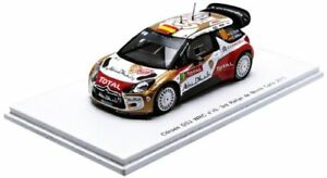 【送料無料】ホビー　模型車　車　レーシングカー シトロエン＃モンテカルロデルバリオモデルcitroen ds3 wrc 10 3rd monte carlo 2013 sordo del barrio 143 model s3360