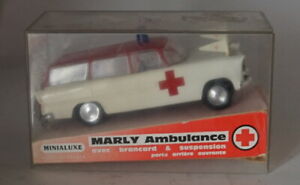 【送料無料】ホビー 模型車 車 レーシングカー スケールプラスチックモデルカーminialuxe 143 echelle modele plastique voiture marly ambulance rougeblanc