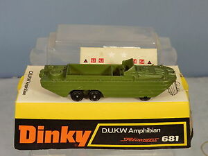 【送料無料】ホビー　模型車　車　レーシングカー モデルダックボックスdinky toys modele no 681 dukw amphibian vehicle en parfait etat, dans sa boite