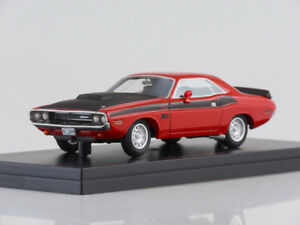【送料無料】ホビー　模型車　車　レーシングカー モデルダッジチャレンジャーmaquette 143 dodge challenger ta, rougenoir, 1970｜hokushin