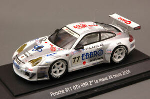 【送料無料】ホビー　模型車　車　レーシングカー ポルシェ＃ルマンモデルporsche 911 gt3 rsr 77 12th le mans 2004 2nd lmgt 143 model 43600 ebbro