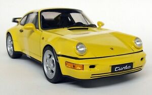 【送料無料】ホビー　模型車　車　レーシングカー ターボダイカストモデルnex 118 scaleporsche 911 964 turbo vitesse jaune diecast voiture modele