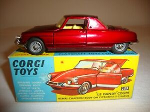 【送料無料】ホビー　模型車　車　レーシングカー コーギーシトロエンダンディカットオリジナルボックスcorgi 259 citroen le dandy coupetres bon en boite dorigine