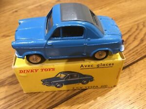 【送料無料】ホビー　模型車　車　レーシングカー フランスfrench dinky toys 24 l 2cv vespa 400 boxed excellent｜hokushin