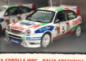 【送料無料】ホビー　模型車　車　レーシングカー ワウトヨタカローラアルゼンチンセスピードwow extremement rare toyota corolla wrc 5 sainz argentine 1998 se 143 vitessehpi