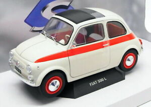 【送料無料】ホビー　模型車　車　レーシングカー スケールフィアットヌォーヴァスポーツモデルsolido echelle 118 voiture modele s1801401 1960 fiat 500 l nuova sportrouge blanc