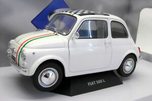【送料無料】ホビー　模型車　車　レーシングカー スケールカーモデルフィアットホワイトイタリアsolido echelle 118 voiture modeles1801403 fiat 500 litalia blanc