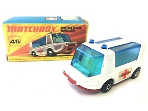 【送料無料】ホビー　模型車　車　レーシングカー マッチボックスビンテージmatchbox 46 stretcha fetcha ambulance vintage en boite dorigine 19,426円