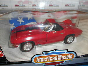 【送料無料】ホビー　模型車　車　レーシングカー アメリカシボレーコルベットame7489 by american muscle chevrolet corvette l71 1967 118