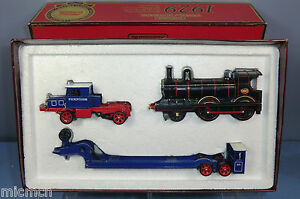 【送料無料】ホビー　模型車　車　レーシングカー マッチモデルトレーラーロコボックスmatchbox model ys16 scammell amp; remorque avec ger loco en parfait etat, dans sa boite