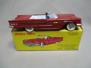 【送料無料】ホビー　模型車　車　レーシングカー フォードサンダーバードカブリオレaj723 dinky toys fr 143 ford thunderbird cabriolet ref 555 bon etat｜hokushin
