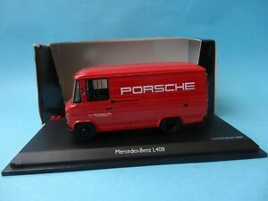 【送料無料】ホビー　模型車　車　レーシングカー メルセデスベンツポルシェラリーララモデルmercedes benz l408 mb asistencia porsche rally muy rara 143 schuco 03570