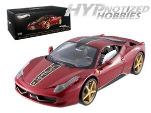 【送料無料】ホビー　模型車　車　レーシングカー ホットホイールエリートフェラーリイタリアhot wheels elite 118 ferrari 458 italie chine edition limitee 18,886円