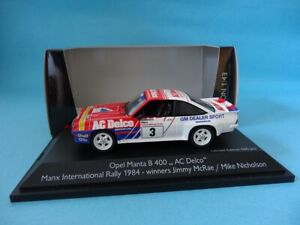 【送料無料】ホビー　模型車　車　レーシングカー オペルマンタ＃マクレーラリーマンモデルopel manta b400 3 j mcrae rally manx 1984 rare 143 neuf schuco｜hokushin