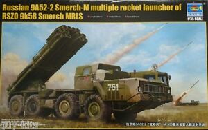 【送料無料】ホビー　模型車　車　レーシングカー ロケットランチャーキットトランペッターrszo 9k58 avec lanceroquettes 9a522 smerchm kit trumpeter 135 n 1020