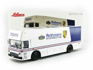 【送料無料】ホビー　模型車　車　レーシングカー モデルメルセデスベンツキャリアロスマンズschuco 143 mercedesbenz transporteur o317 rothmans 450373100｜hokushin