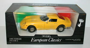 【送料無料】ホビー 模型車 車 レーシングカー フェラーリertl 118 7378 1966 ferrari 275 gtb 4 yellow|hokushin