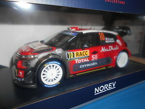 【送料無料】ホビー　模型車　車　レーシングカー シトロエン＃スペインnv181631 by norev citroen c3 wrc 10 loebelena spain 2018 118｜hokushin