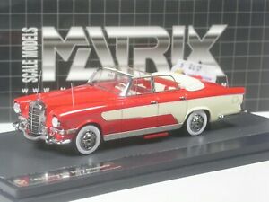 【送料無料】ホビー　模型車　車　レーシングカー マトリックスメルセデスベンツギアカブリオレki1019 matrix mercedesbenz 300c ghia allungata cabriolet in 143 in ovp