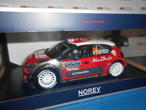 【送料無料】ホビー　模型車　車　レーシングカー シトロエン＃nv181636 by norev citroen c3 wrc 10 montecarlo 2018 118