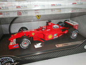 【送料無料】ホビー　模型車　車　レーシングカー ホットホイールフェラーリ＃シューマッハマルボロバージョンhot wheels ferrari f2001 1 mschumacher marlboro version 2001 118｜hokushin
