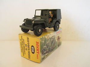 【送料無料】ホビー　模型車　車　レーシングカー フランスボックスジープミサイルランチャーニースfrench dinky toys 828 jeep missile launcher ss10 mib 9 en boite very nice lk｜hokushin