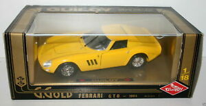 【送料無料】ホビー　模型車　車　レーシングカー フェラーリイエローguiloy 118 67526 ferrari gto 1964 yellow