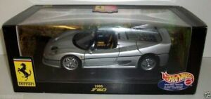 【送料無料】ホビー　模型車　車　レーシングカー ホットホイールフェラーリシルバーhot wheels 118 23933 ferrari f50 1995 silver｜hokushin