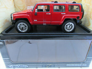 【送料無料】ホビー 模型車 車 レーシングカー ハンマーボックスhummer h3 hotwheels 118 en boite excellent etat|hokushin