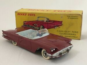 【送料無料】ホビー　模型車　車　レーシングカー フォードサンダーバードカブリオレドライバボックスdinky toys 555 61 meccano ford thunderbird cabriolet conducteur boite c2456