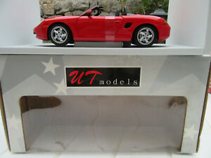 【送料無料】ホビー　模型車　車　レーシングカー ポルシェカブリオレボックスモデルporsche boxter cabriolet 1996 ut models 118 en boite｜hokushin