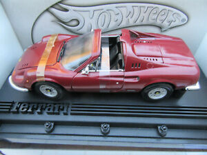【送料無料】ホビー 模型車 車 レーシングカー フェラーリディノボックスferrari dino 246 gts hotwheels 118 en boite tres bon etat|hokushin