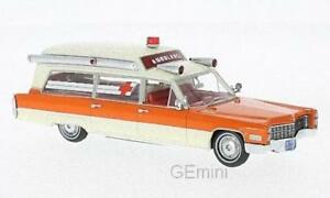 【送料無料】ホビー 模型車 車 レーシングカー ネオキャデラックホワイトオレンジneo 49539 cadillac samp;s blanc orange ambulance 1966 143|hokushin