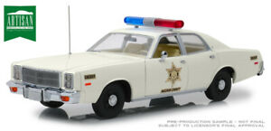 【送料無料】ホビー　模型車　車　レーシングカー プリマスフューリーアートgreenlight 118 auto in metallo plymouth fury 1977 sheriff art 19055