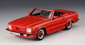【送料無料】ホビー　模型車　車　レーシングカー メルセデスロードスターレッドカブリオレglm glm206101 mercedes amg r107 roadster cabriolet rouge 1980 143｜hokushin