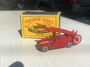 【送料無料】ホビー 模型車 車 レーシングカー マッチモコデニスボックスmatchbox moko lesney 9 dennis fire escape box original 9a|hokushin