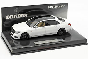 【送料無料】ホビー　模型車　車　レーシングカー マイバッハメルセデスベンツマイバッハmaybach brabus 900 sur base mercedesbenz maybach s600 2016 blanc 143 minicham｜hokushin