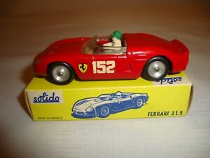 【送料無料】ホビー　模型車　車　レーシングカー フェラーリスピンホイールオリジナルボックスsolido 129 ferrari 2 l 5 file roues nr comme neuf in original box｜hokushin