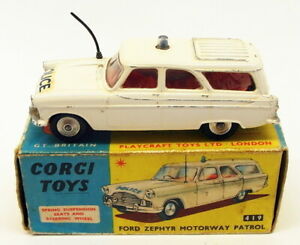 【送料無料】ホビー 模型車 車 レーシングカー フォードゼファーハイウェイパトロールビンテージモデルcorgi toys vintage model car 419 ford zephyr motorway patrol|hokushin