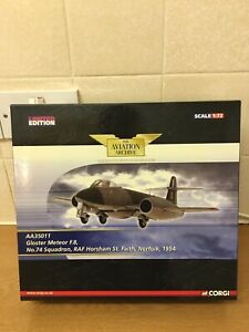【送料無料】ホビー　模型車　車　レーシングカー コーギーアーカイブスケールcorgi aviation archive gloster meteor f8 aa35011 echelle 172