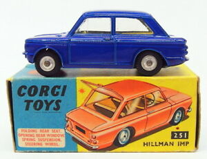 【送料無料】ホビー 模型車 車 レーシングカー ビンテージvintage corgi toys 251 hillman imp blue|hokushin