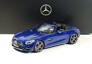 【送料無料】ホビー　模型車　車　レーシングカー メルセデスベンツロードスターmercedesbenz amg gt c roadster brilliantblau met annee 2017 norev 118 neuf｜hokushin